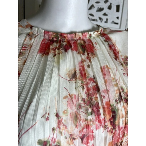 Alex Marie Women’s Michaela Floral Belted Pleated Dress Size 10 - Picture 7 of 15